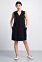 Rochie neagra din bumbac Lycra - 3