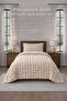Premium Rabbit Hair Plush Single Bedspread Set Thick Textured 160X220Cm + Pillowcase Beige - 6