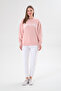 Women's Sweetish Printed Sweatshirt - Powder Pink - 2