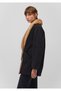 Anthracite Denim Jacket with Faux Fur Detail Loose Fit / Loose Relaxed Fit 1110538 -80106 - 5