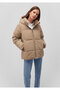 Brown Puffer Coat with Hood 1110456 -86805 - 2