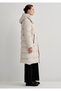 Beige Puffer Jacket with Hood 1110487 -70136 - 5