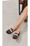 Matilda Brown Stone Women's Oxford Flat Shoes - 2