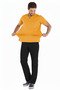 Men's Mustard/Black Lycra Thick Fabric Surgical Doctor Uniform and Nurse Uniform Set - 2