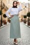 Benja Elastic Waist Gabardine Skirt 1405 - Mint