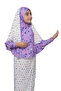 Children's Prayer Suit Practical Two Pieces Patterned Sleeves and Removable Headscarf Lycra Hijab Dress (6-12 - 3