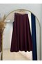 Elisaid Side Tie Piece Skuba Skirt-Gs3788 Burgundy - 5