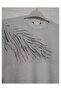 1st quality knitwear, shiny, three-quarter sleeve, relaxed fit, cotton sweater - 4