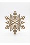 8-Piece Wooden Snowflake Christmas Tree Ornament - 4mm Raw Mdf Paintable Pine Tree Ornament - 3