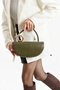 Vance Model Khaki, Green Buckle Women's Hand and Shoulder Bag - 3