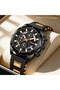 Iron Black Men's Wristwatch |   Black with Rose Gold Detail |   Stylish & Modern Design |   Gift - 3