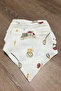 7-Pack 100% Cotton 2-Layer Checkered Muslin Baby Drool Bib Wipes 4 Wipes 3 Bibs - 5