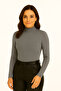 Women's 4-Piece Long Sleeve Body High Neck Badi 4 Pieces Half Turtleneck - 5