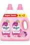 Fabric Softener, Flora Soft, Longer lasting fragrance & soft clothes, 4L x 2