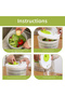 Salad Spinner Lettuce Greens Washer Dryer Drainer Crisper Strainer for Washing Drying Leafy Veget... - 5