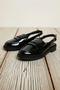 Women's Patent Leather Open Back Flat Sole Loafer Shoes Functional Durable Quality Comfortable Stylish - 5