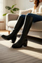 Women's Zippered Round Toe Boots %100 Polyurethane Functional Durable Quality Modern - 3