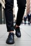 Men's Lace-Up Round Toe Casual Sneakers Low Sole Functional Durable Comfortable - 3