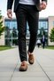 Men's Round Toe Laceless Tasseled Sneakers %100 Linen Functional Durable Stylish - 4