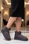 Women's Flat Heeled Round Toe Suede Boots %100 Suede Functional Durable Quality Aesthetic