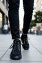 Men's High-Top Lace-Up Suede Sneakers Flat Sole Functional Durable Quality Stylish - 3