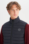 Regular Fit Mock Neck Men's Puffer Vest W2520511001 - 3