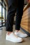 Men's Lace-Up Low-Top Standard Fit Leather Sneaker Functional Durable Quality Comfortable - 4