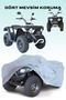 Gray Kuba Mc 220 Atv Tarpaulin, Waterproof, Anti-Dirt and Mud Tarpaulin