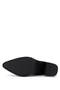 Women's Genuine Leather Black Heeled Boots - 3