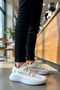 Men's Lace-Up Sneakers Round Toe Flat Sole Functional Durable Quality Comfortable - 5
