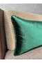 Exclusive Imported Atlas Emerald Green Color Cushion Cover 30X50 cm - 4