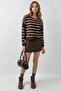 My Fashion Buttoned Striped Knitwear Cardigan - 4