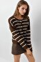 My Fashion Buttoned Striped Knitwear Cardigan - 2