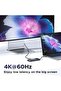 UNO 6-In-1 USB-C HUB 2xUSB-A3.2 + 2xUSB-C3.2 + 4K@60Hz HDMI + 100W PD Space Gray - 7