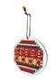 - Sibel 2453 7996 Handmade Cross-Stitch Embroidered Wooden Christmas Ornament - 3