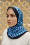 Levidor Navy Blue Three-Dimensional Pattern Angel Shawl - 2