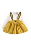 Baby Girls’ Dress & Top Set | 9-12 Months |Yellow | Cotton | Adjustable Straps | Lightweight
