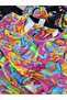 Girl's Letter Printed Bikini Set with Shorts - 2