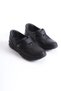 Women's Black Genuine Leather Orthopedic Special Production Daily Shoes for Bone Protrusion (Hallux Valgus) - 5
