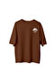 Plus Size Unisex More Espresso Printed Oversize T-Shirt - 2