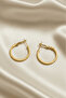 Women's Gold Hoop Earrings / 2 cm