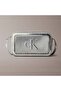 Women's Shiny Leather Zipper Closure Adjustable Strap Ck Letter Pattern Silver Shoulder Bag Lv04F3331G-3Jh - 2