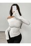 Long Sleeve Blouse with Interchangeable Shoulder Detail - 2