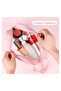 4-Piece Transparent Cosmetic Bag Pink - 5