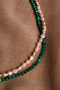 Certified Malachite-Pearl Natural Stone Necklace Odt158 - 4
