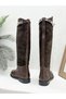 26K7980 Genuine Leather Solely with Leather Buckle Detail Women's Boots - 5