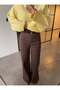 High Waist Denim Pants with Stitching Details - 3