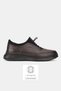 Men's Brown Genuine Natural Leather Orthopedic Sole Comfort Smart Lace-Up Shoes