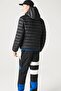 سترة Syntehic Fill Jacket Sabit بغطاء رأس للرجال سترة منفوخة باللون الأسود - 6