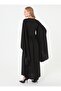 Sleeve Detailed Hijab Dress - Black - - 6